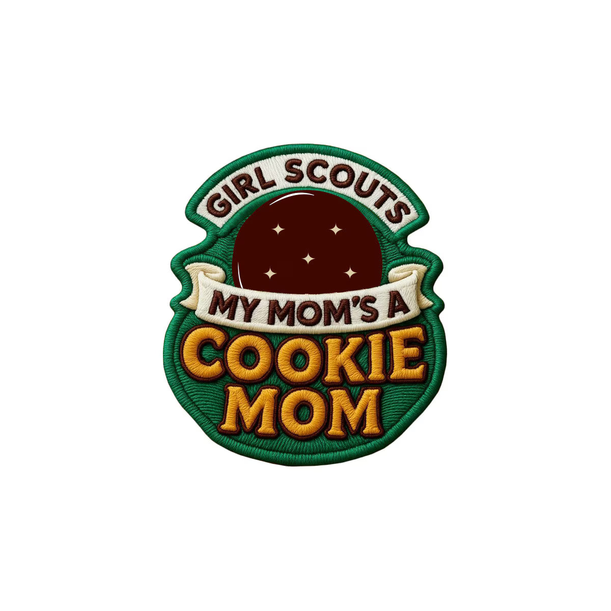 Cookie Mom Thin Mint Iron-On Patch