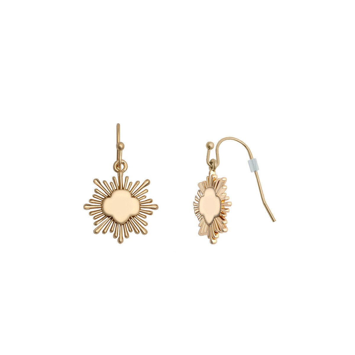Gold Award Burst Charm Earrings