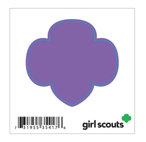 Trefoil Decal — Purple