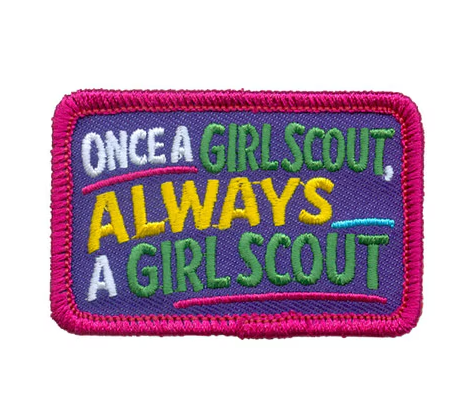 Once a Girl Scout Iron-On Patch