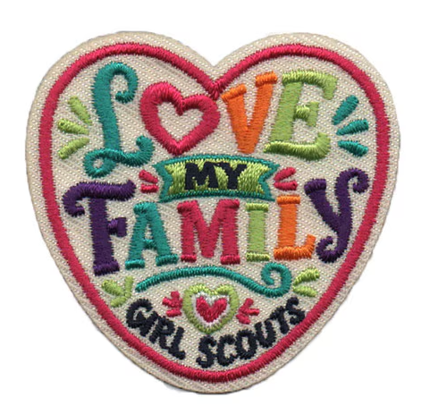 Love My Family Iron-On Patch