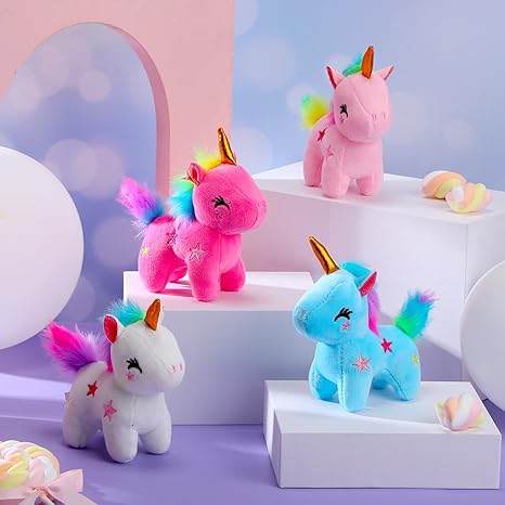 Mini Unicorn Plush Keychain