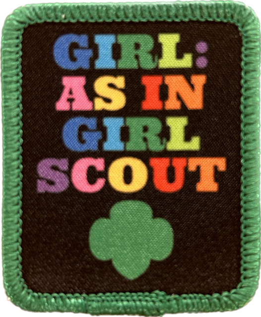 Girl- As in Girl Scout Patch
