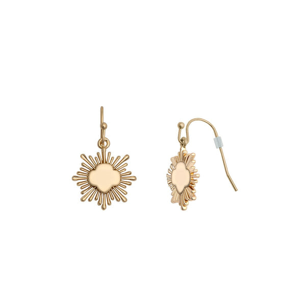 Gold Award Burst Charm Earrings