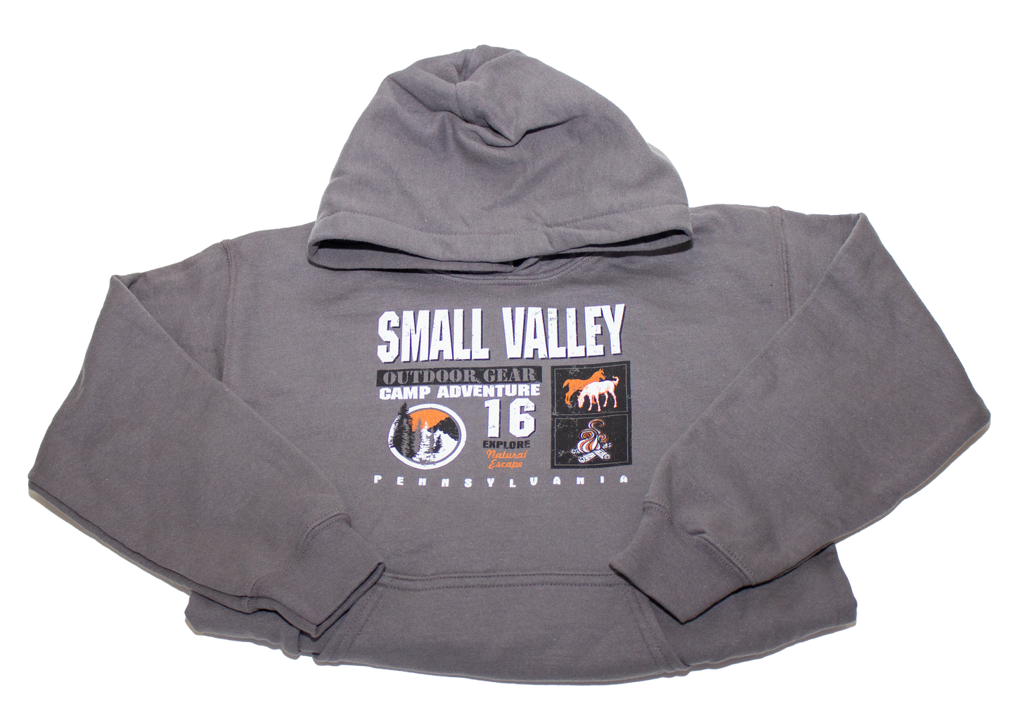 Grey Camp Small Valley Hoodie