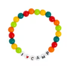 I Love Camp Beaded Bracelet Craft Kit