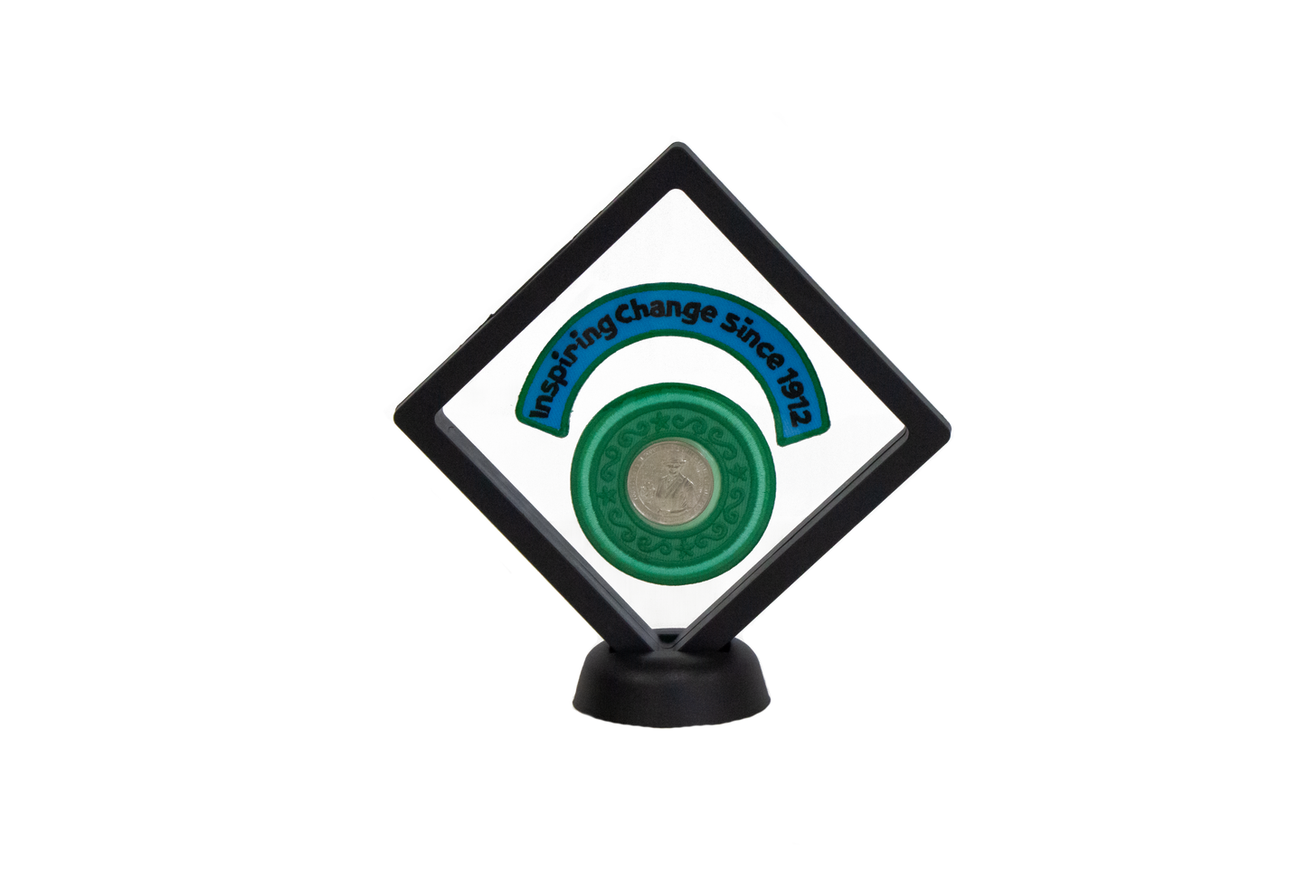 Juliette Gordon Low Quarter Holder Patch AND Display-NEW!