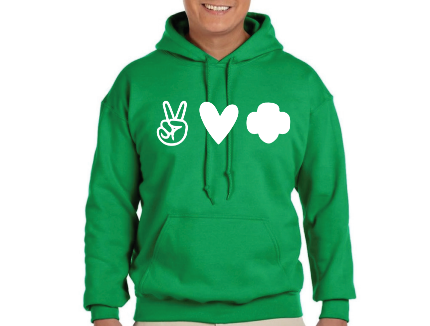 Peace Love Girl Scouts Hoodie