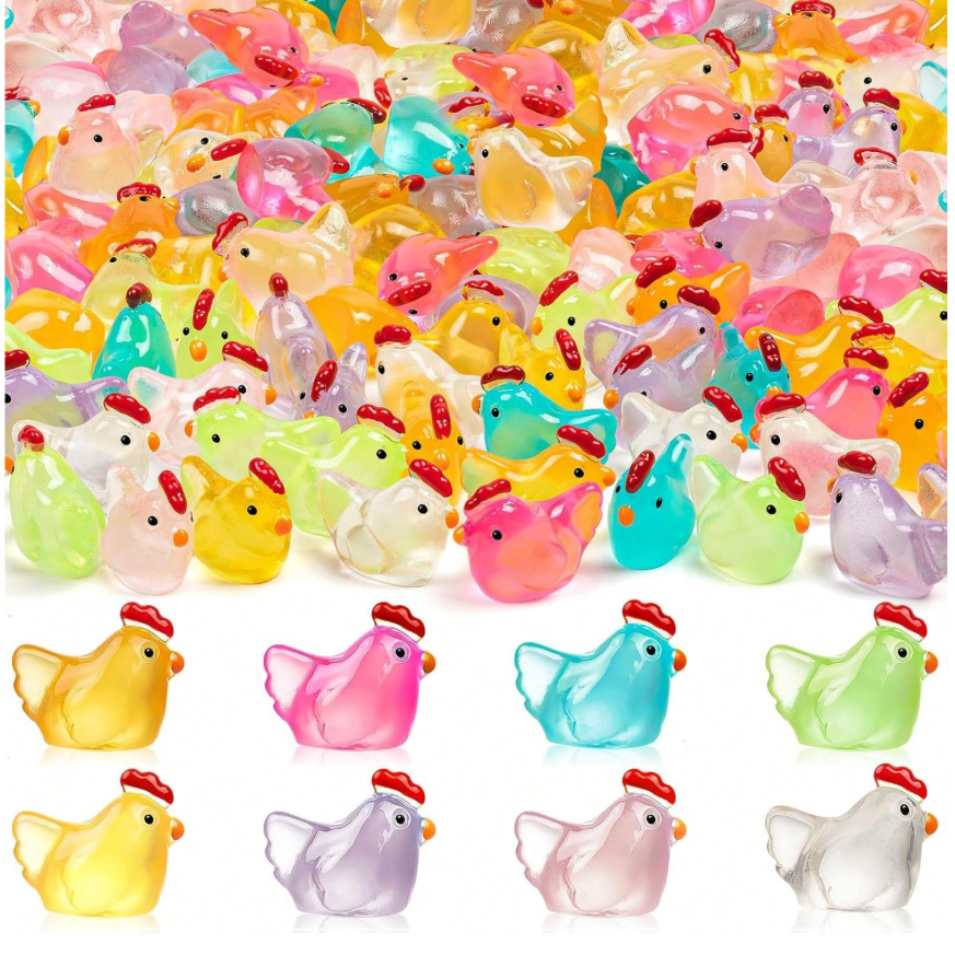 Mini Resin Chickens
