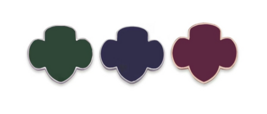 Trefoil Magnetic Brooch Set
