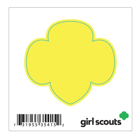 Trefoil Decal — Yellow