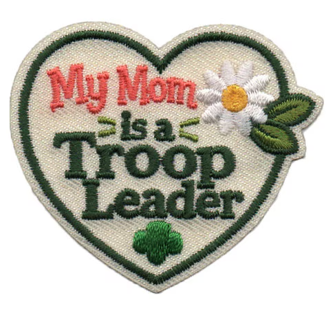 My Mom is a Troop Leader Iron-On Patch