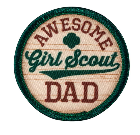 Awesome Girl Scout Dad Sew-On Patch