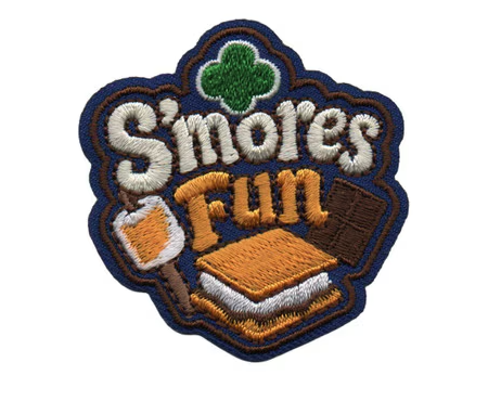 S'mores Fun Navy Iron-On Patch
