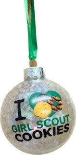 I Love Girl Scout Cookie Ornament