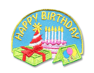 Happy Birthday Girl Scout Patch