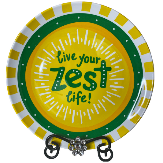 Live Your Zest Life - Decorative Plate